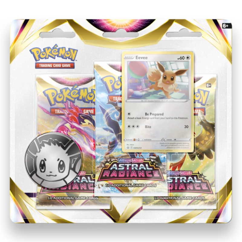 Pokemon Astral Radiance 3-Pack Blister Sylveon / Eevee - Image 3