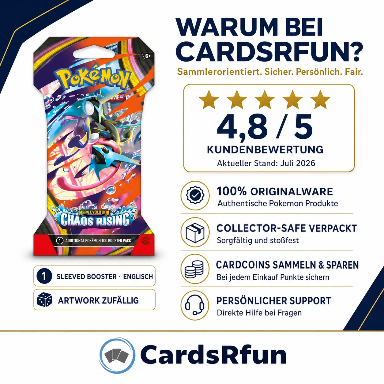 Pokemon Chaos Rising - Sleeved Booster - Image 4