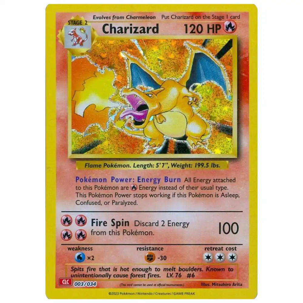 Charizard - 003/034 - Trading Card Game Classic (CL)