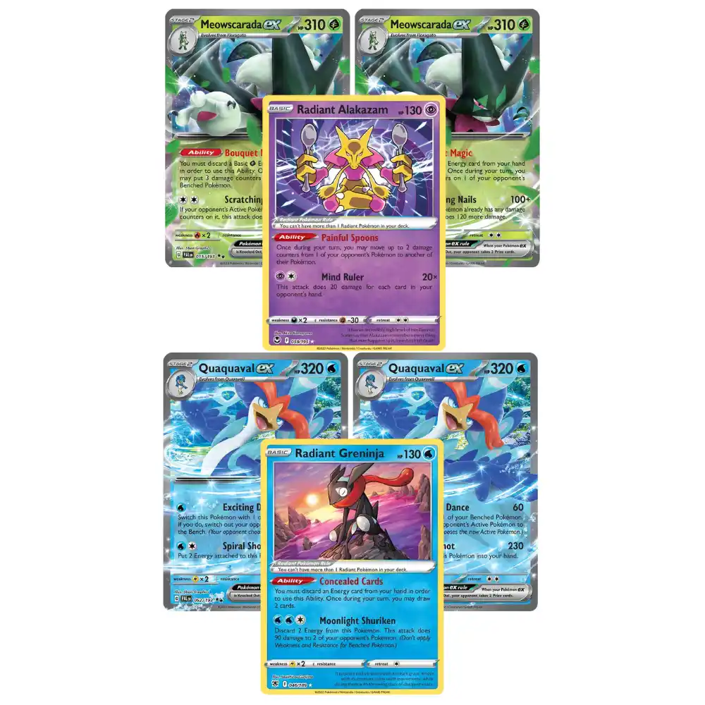 Pokemon Deluxe Battle Deck - Meowscarada ex / Quaquaval ex - Image 6