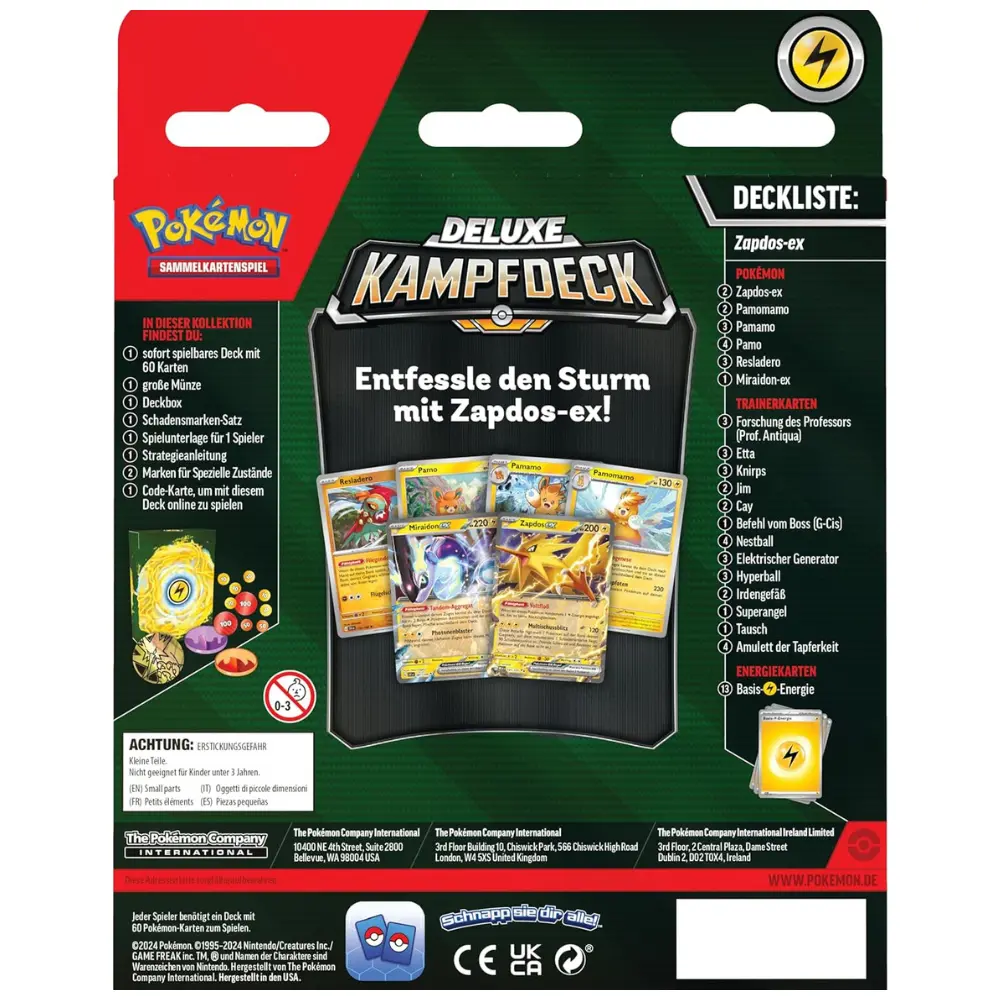 Pokemon Deluxe Battle Deck - Zapdos ex / Vulnona ex (DE) - Image 4