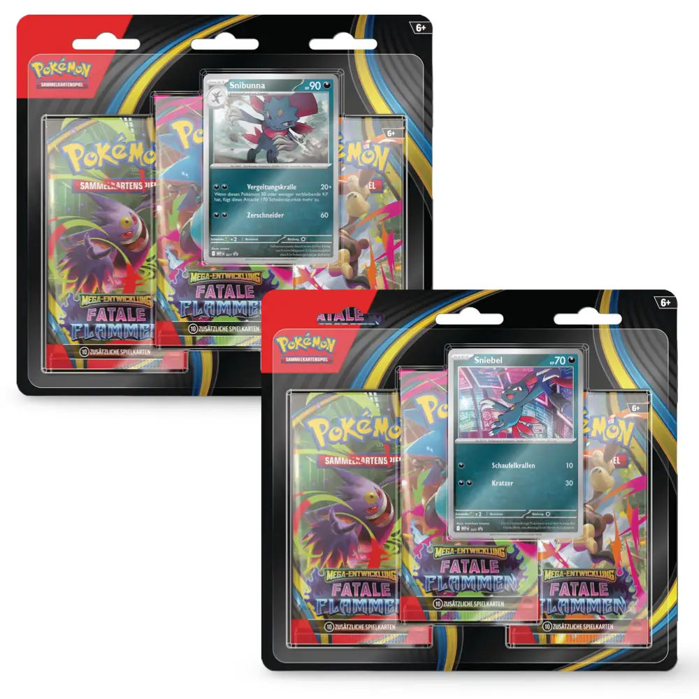 Pokemon Fatale Flammen: 3-Pack Blister (DE)