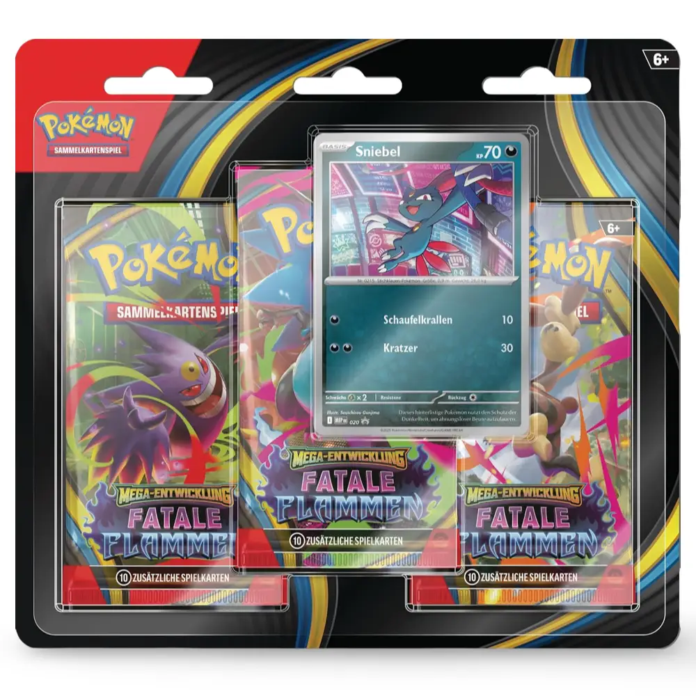 Pokemon Fatale Flammen: 3-Pack Blister (DE) - Image 2