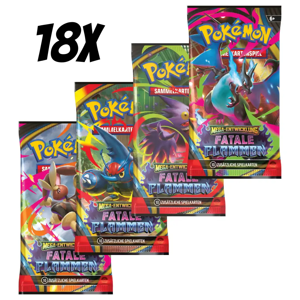 Pokemon Fatale Flammen - Booster Display (18 Stück) (DE) - Image 2