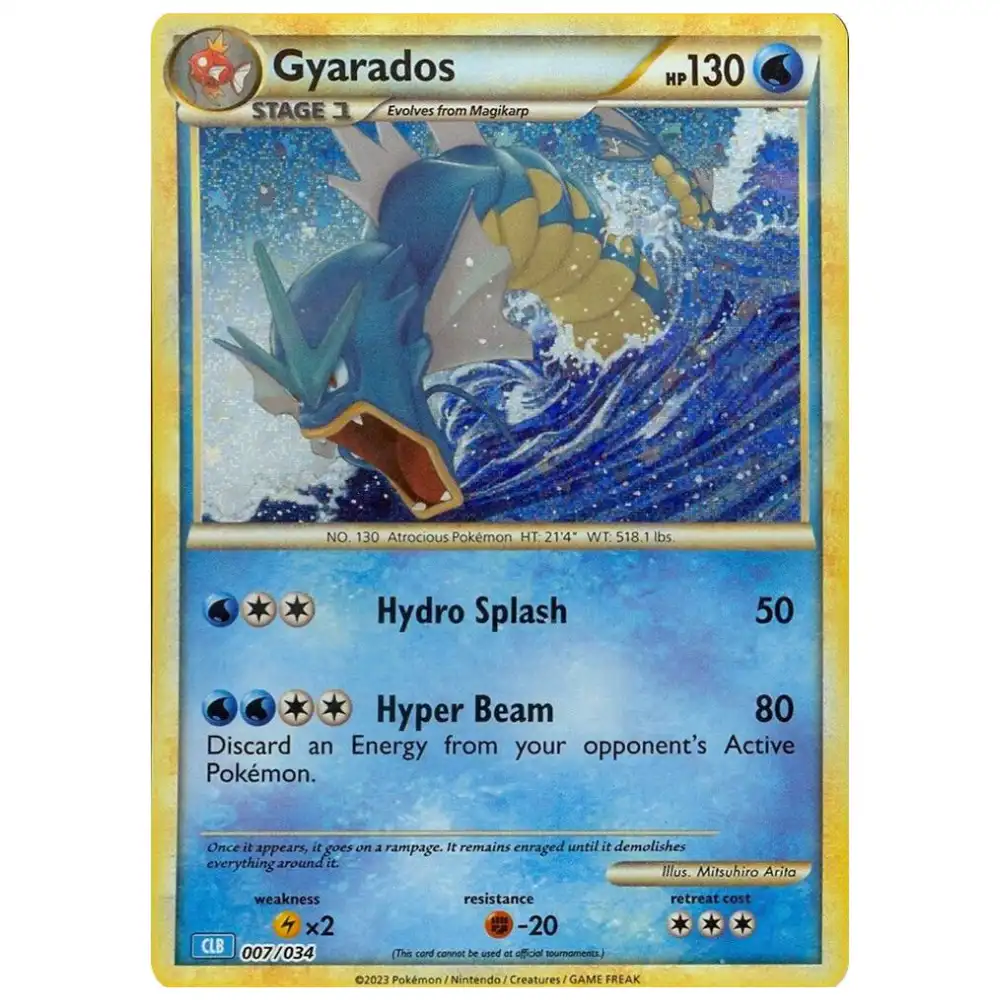 Gyarados - 007/034 - Trading Card Game Classic (CL)