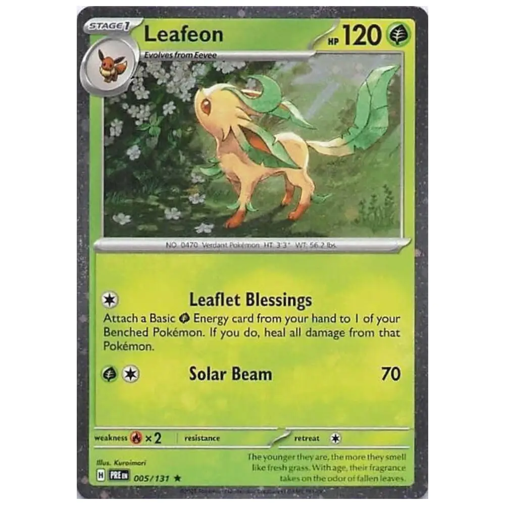 Leafeon - PRE 005/131 - Cosmos Holo Foil