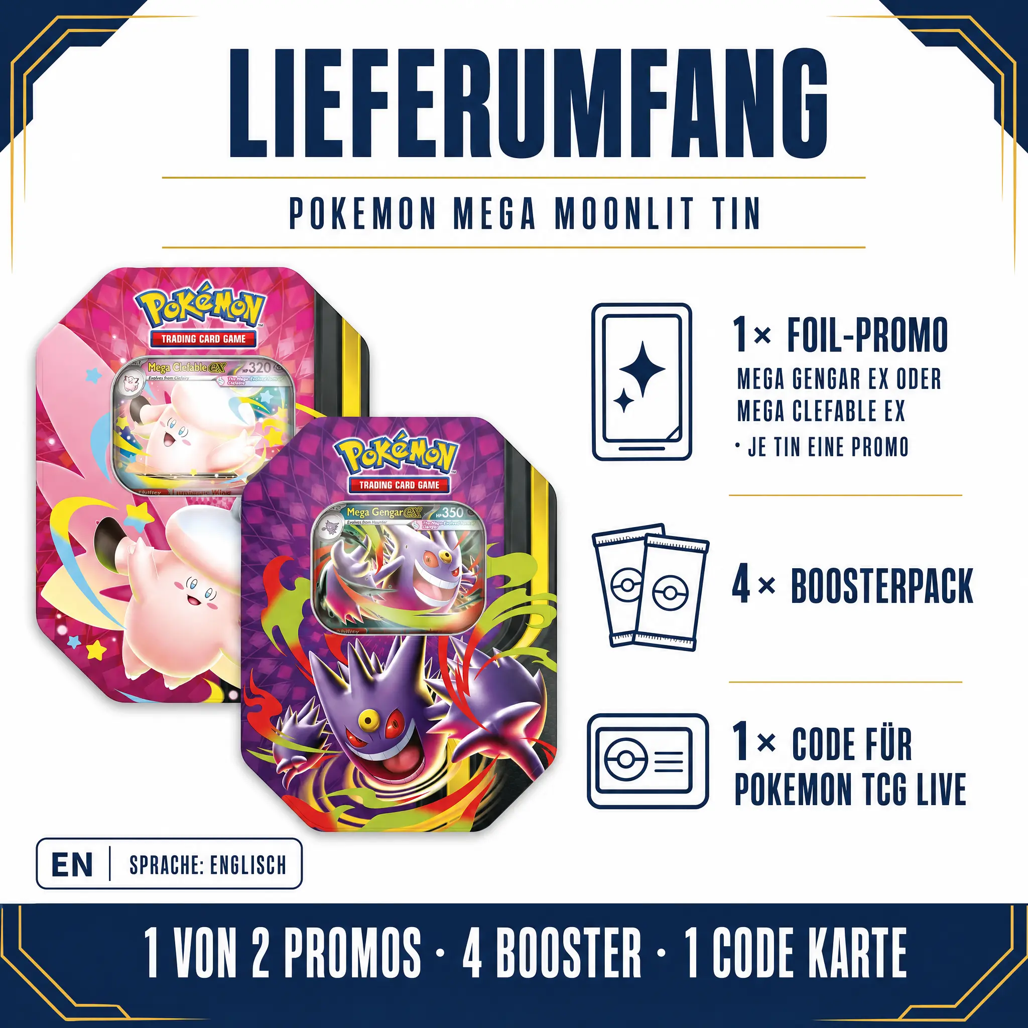 Pokemon Mega Moonlit Tin - Image 4