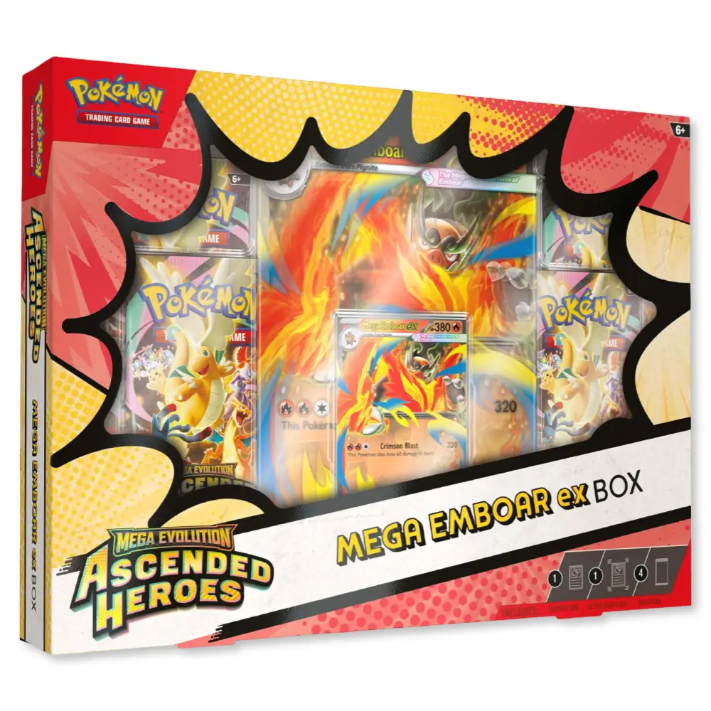 Pokemon Ascended Heroes - Mega Meganium/ Mega Emboar/ Mega Feraligatr Box - Image 3