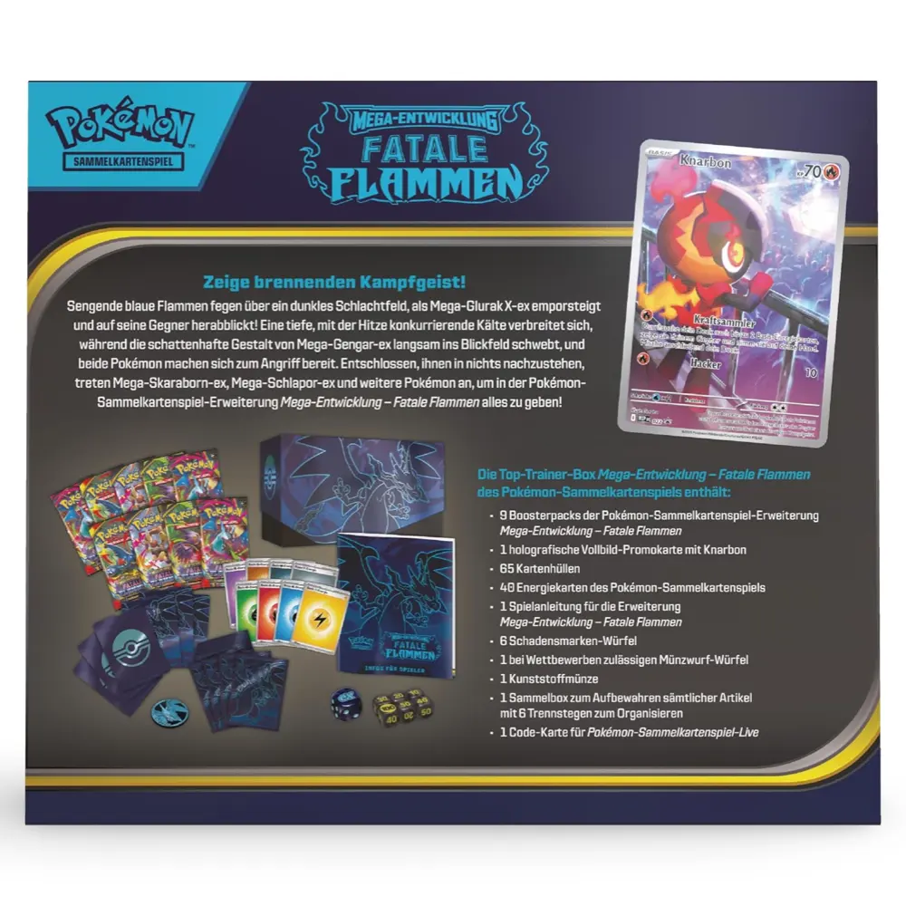 Pokemon Fatale Flammen - Top Trainer Box (DE) (B-Ware) - Image 2