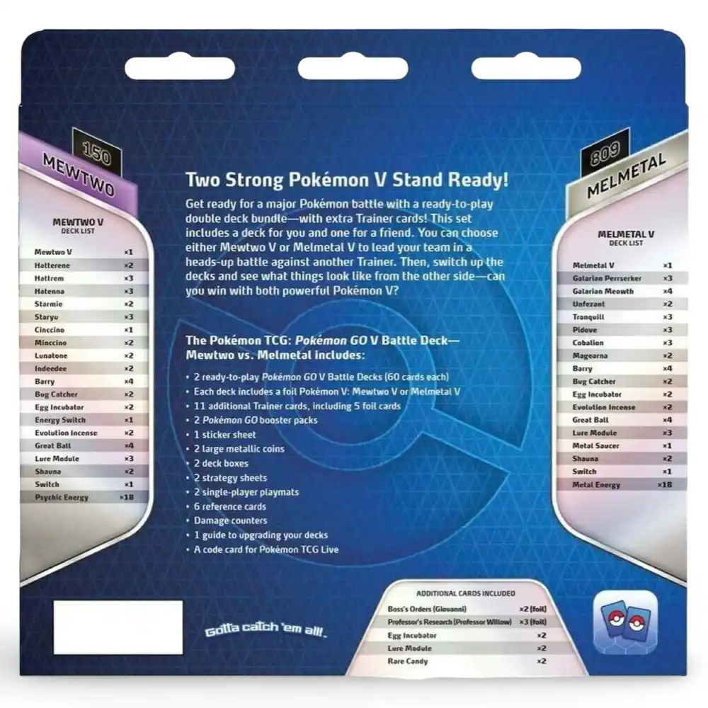 Pokemon GO V Battle Deck Bundle - Metwo vs.Melmetal - Image 5