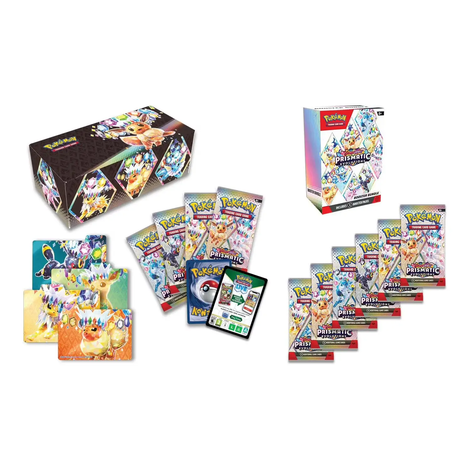 Pokemon Prismatic Evolutions Surprise Box & Booster Bundle - 2 Pack (US exklusive) - Image 3