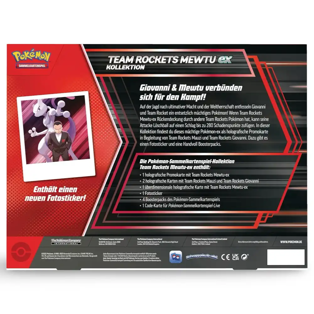 Pokemon Team Rockets Mewtwo ex Kollektion (DE) - Image 4