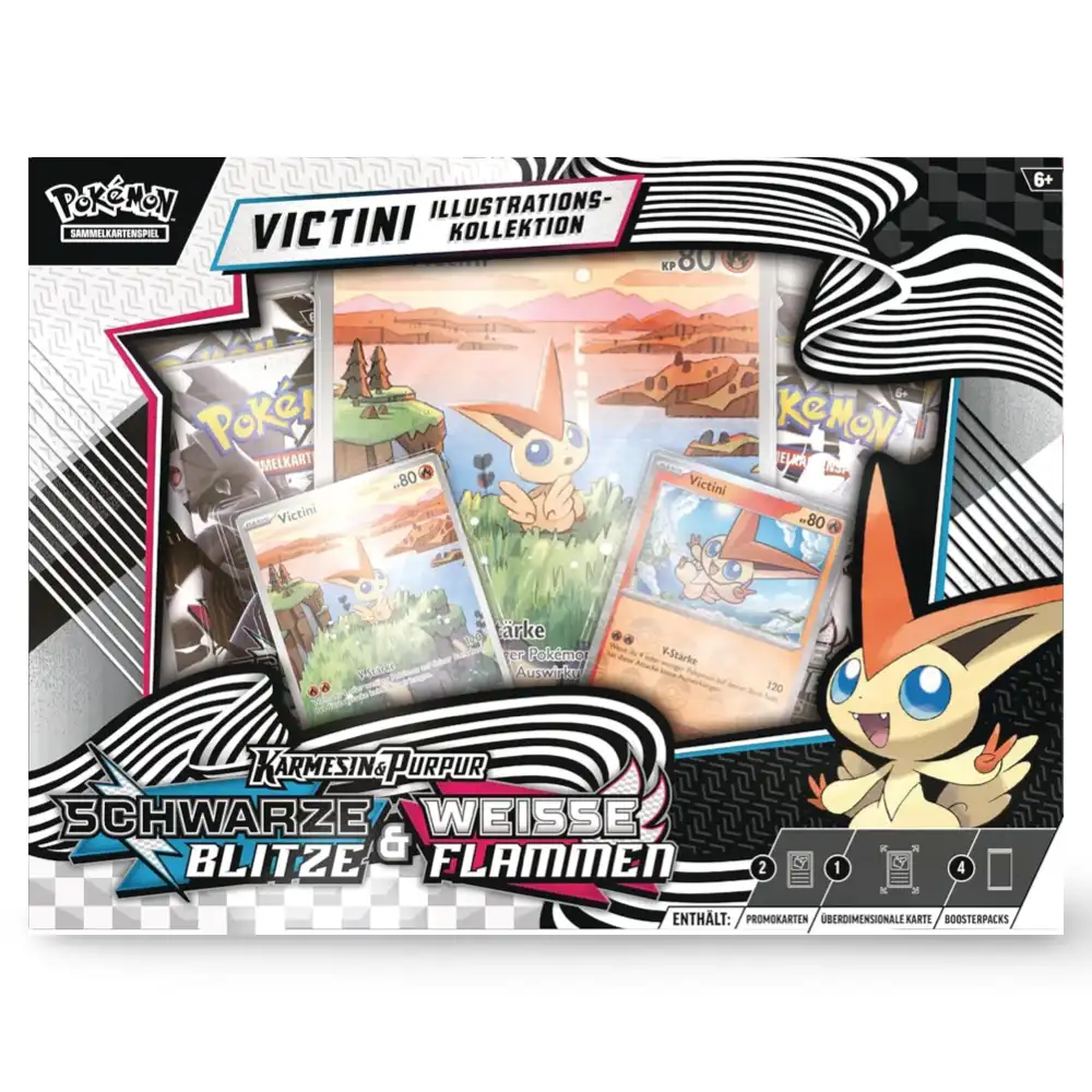 Pokemon Schwarze Blitze & Weiße Flammen - Victini Illustration Kollektion (SV 10.5) (DE) - Image 4