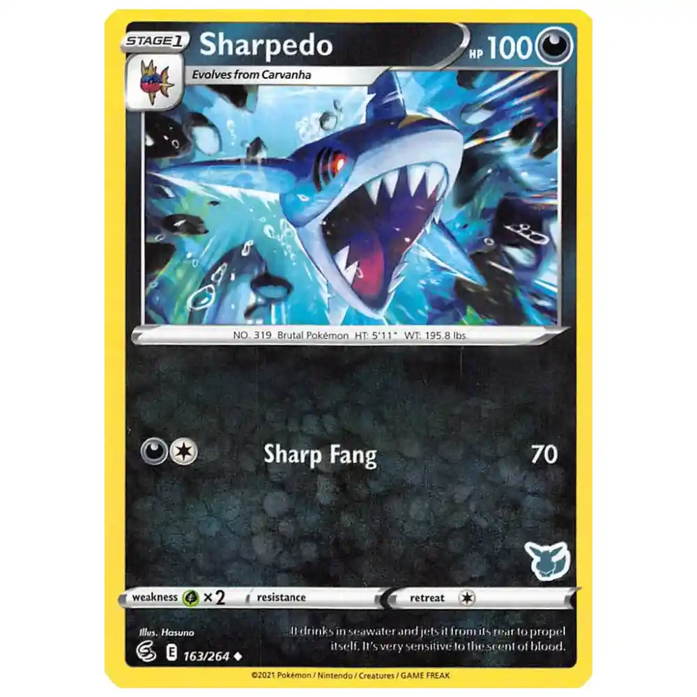 Sharpedo - 163/264 (Eevee Stamped) - Battle Academy 2022 (BA22)