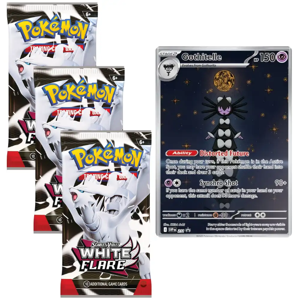 Pokemon White Flare Tech Sticker Collection (SV10.5) - Image 2